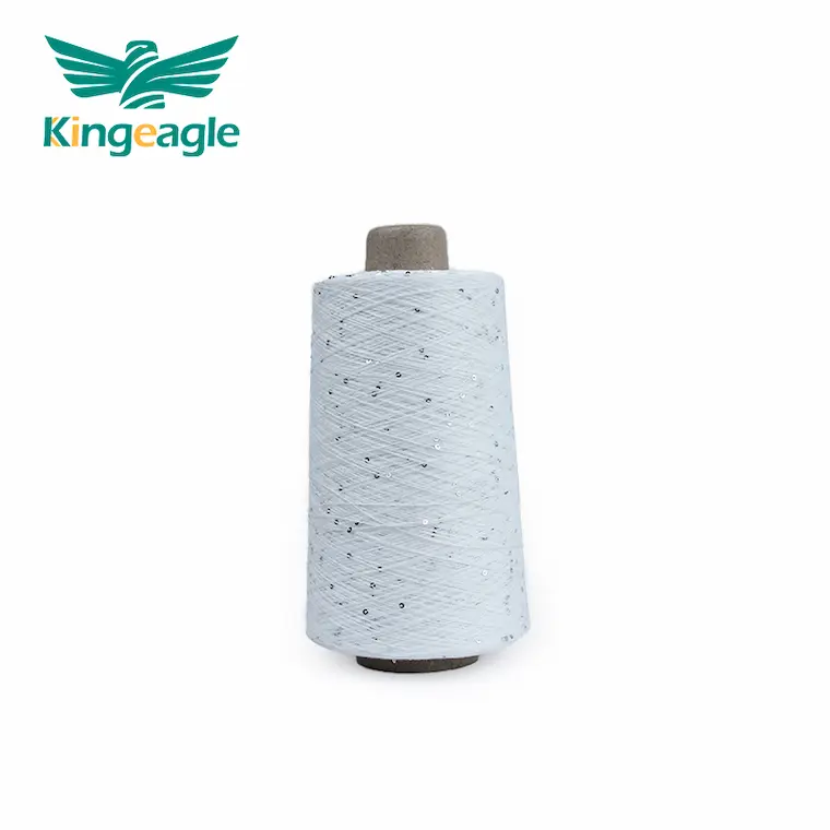 Kingeagle 32S White Polyester Sequin Yarn